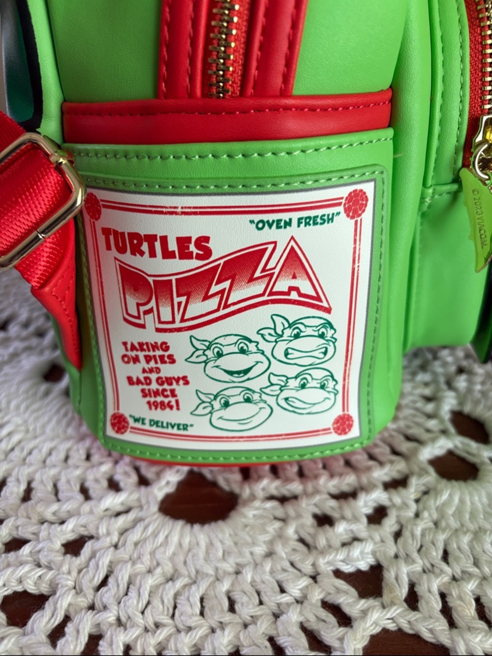 Loungefly Nickelodeon Rafael Teenage Mutant Ninja Turtles Bag/Backpack NWT - Picture 5 of 5